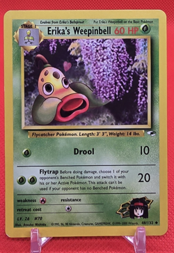 Erika's Weepinbell 48/132 Gym Heroes Pokemon Unlimited - Image 1
