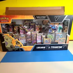 Pokemon Lucario V & Tyranitar V Collector's Box SEALED - Image 1