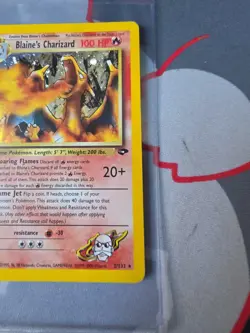 Pokemon Gym Challenge 2000 Blaine's Charizard Holo Rare - Image 4
