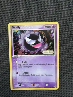 Gastly 52/92 EX Legend Maker Stamped Reverse Holo Pokemon TCG Card - Image 1