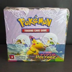Sealed Vivid Voltage Booster Box Pokemon TCG Sword & Shield SWSH04 - Image 1