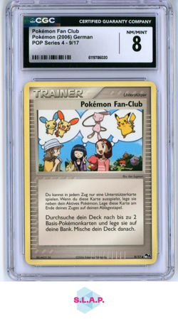 POKEMON FAN CLUB POP SERIES 4 9/17 POKEMON CGC 8 - Image 1