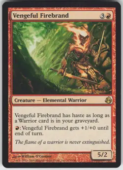 MTG Vengeful Firebrand 111 Morningtide R Normal NM - Image 1