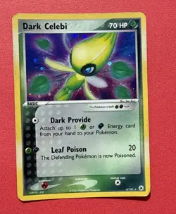 Dark Celebi Hidden Legends 4/101 - Holo Pokemon Card - Image 1