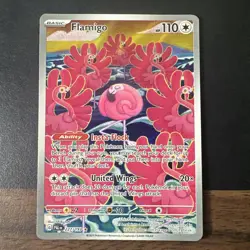 Pokemon Card TCG Flamigo 227/193 Holo Illustration Rare Paldea Evolved LP IR - Image 1