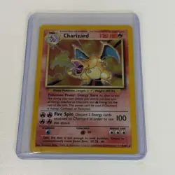 Pokemon Company Base Set Charizard 4/102 Holo Unlimited English 1999 120HP - Image 2