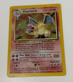 Pokemon Company Base Set Charizard 4/102 Holo Unlimited English 1999 120HP - Image 3