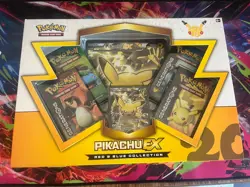 Pokemon Generations TCG Pikachu EX Box 20th Anniversary Red & Blue Collection - Image 1