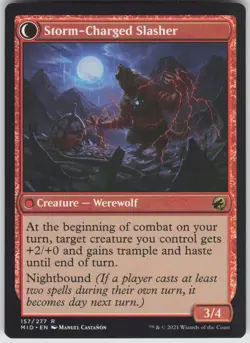 MTG Reckless Stormseeker 157 Innistrad: Midnight Hunt R Normal NM - Image 2