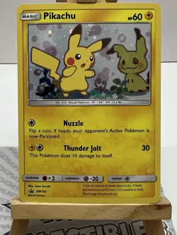 2019 Pokemon Pikachu Holo SM162 Team Up Promo LP+ Read - Image 1