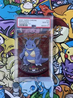2000 TOPPS CHROME POKEMON T.V. #31 NIDOQUEEN SPECTRA PSA 10 GEM MT!! - Image 1