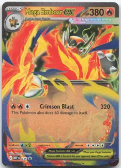 Mega Emboar ex 035 Promo ME: Mega Evolution Promo Pokemon Near Mint - Image 1