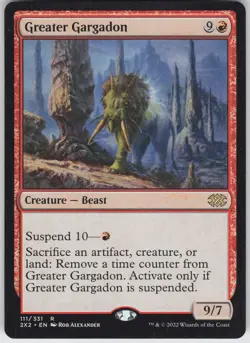MTG Greater Gargadon 111 Double Masters 2022 R Normal NM - Image 1