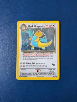 Pokemon TCG Dark Dragonite 5/110 Legendary Collection Unlimited Holo WOTC Card - Image 1