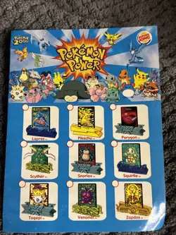 Vintage Pokemon TCG Tin Collection W/ Pokemon 2000 Movie Figurines Accessories - Image 4