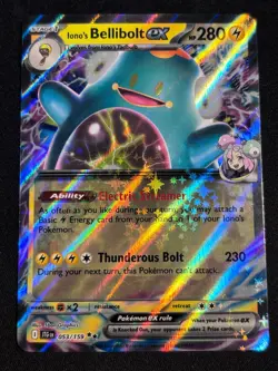 🪶Pokemon TCG Ionos Bellibolt ex 053/159 Journey Together Double Rare Holo NM - Image 1