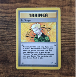 Pokemon TCG Lt. Surge 101/132 Gym Heroes Rare Regular Unlimited English 2000 - Image 1