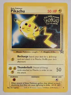 Pokemon TCG Pikachu WB Movie Black Star Promo card #4 - NM - Image 1