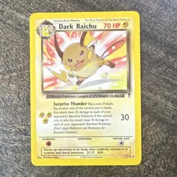 Pokemon TCG Dark Raichu Rare Legendary Collection 7/110 70HP EN 2002 - Image 1