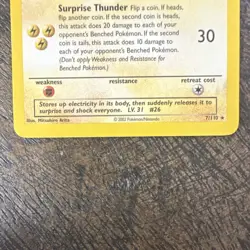 Pokemon TCG Dark Raichu Rare Legendary Collection 7/110 70HP EN 2002 - Image 3