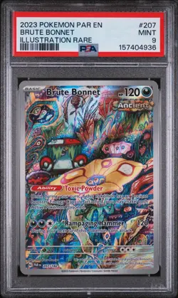 2023 Pokemon Brute Bonnet 207/182 Sv04: Paradox Rift Holo PSA 9 Mint - Image 1