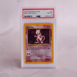 Pokemon Mewtwo 10/102 Base Set Holo PSA 8 – 1999 WOTC Graded Card - Image 1
