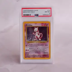 Pokemon Mewtwo 10/102 Base Set Holo PSA 8 – 1999 WOTC Graded Card - Image 2