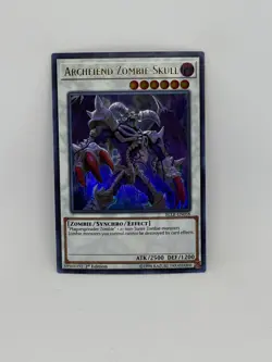 Yugioh Card Archfiend Zombie-Skull BLLR-EN058 ULTRA RARE 1st Ed. - NM - Image 1