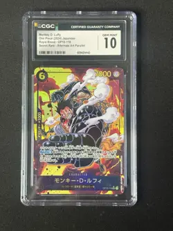 Monkey D. Luffy #OP10-118 Japanese 2024 One Piece Royal Blood CGC 10 - Image 1