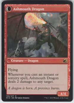 MTG Smoldering Egg 159 Innistrad: Midnight Hunt R Normal NM - Image 2