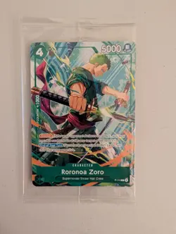 Roronoa Zoro P-114 Convention One Piece Promo Card Sealed English - Image 1