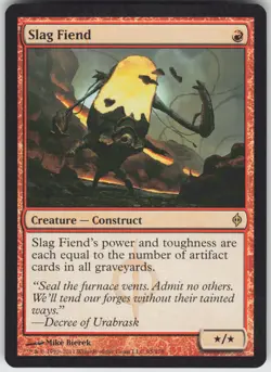 MTG Slag Fiend 95 New Phyrexia R Normal NM - Image 1