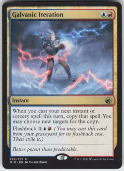 MTG Galvanic Iteration 224 Innistrad: Midnight Hunt R Normal NM - Image 1