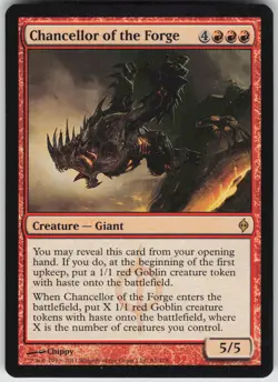 MTG Chancellor of the Forge 81 New Phyrexia R Normal NM - Image 1