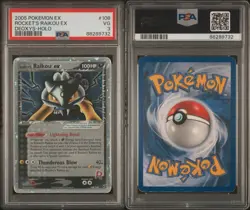 Pokemon Rocket's Raikou ex 108/107 Deoxys Holo Rare Vintage Pokemon PSA 3 POP 6 - Image 3