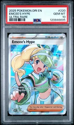 2025 Pokemon Destined Rivals Emcee’s Hype - Ultra Rare - PSA 10 (Aug 25) - Image 1