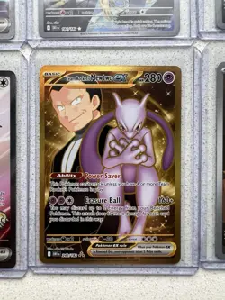 Pokemon TCG Destined Rival Bundle - 240/182 Team Rockets Mewtwo Gold Star ! - Image 3