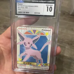 2023 POKEMON SCARLET & VIOLET STICKERS MARUMIYA - HOLO - JPN #33 ESPEON CGC 10 - Image 1
