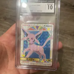 2023 POKEMON SCARLET & VIOLET STICKERS MARUMIYA - HOLO - JPN #33 ESPEON CGC 10 - Image 2