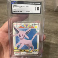 2023 POKEMON SCARLET & VIOLET STICKERS MARUMIYA - HOLO - JPN #33 ESPEON CGC 10 - Image 5