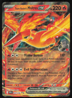 Pokemon TCG Team Rocket's Moltres ex 031/182 Sv10 Destined Rivals Star Foil NM/M - Image 1