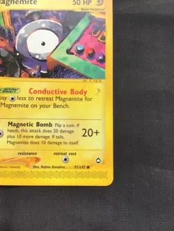 Pokemon Cards: Aquapolis Common: Magnemite 91/147 - Image 4