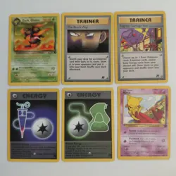 Pokemon TCG Team Rocket Set of 5 Uncommon, 24 Common total 29 cards - Image 1