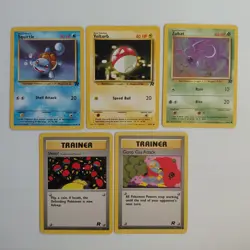 Pokemon TCG Team Rocket Set of 5 Uncommon, 24 Common total 29 cards - Image 5