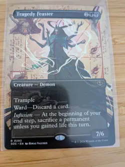 MTG Tragedy Feaster (Borderless) 0293 Secrets of Strixhaven M/NM Free UK P&P - Image 1