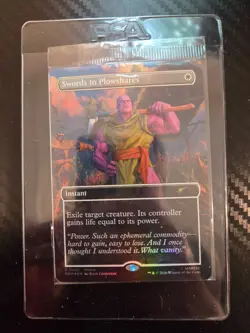 Magic the Gathering PSA Magazine Promo Swords to Plowshares Thanos - Image 1
