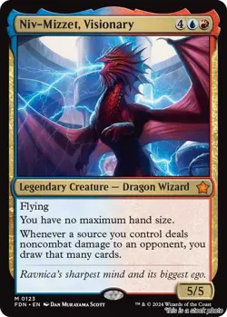 Niv-Mizzet, Visionary [FDN - 123] - NM TCG MTG - Image 1