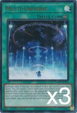 3X Yugioh Multi-Universe MP25-EN203 Ultra Rare 1st Edition NM - Image 1