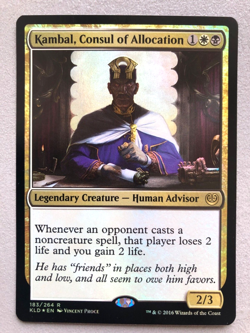 Mtg Carte Magic Kaladesh Kambal Consul of Allocation FOIL English NM - Image 1