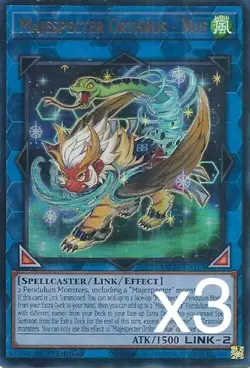 3X Yugioh Majespecter Orthrus - Nue MP25-EN207 Ultra Rare 1st Edition NM - Image 1